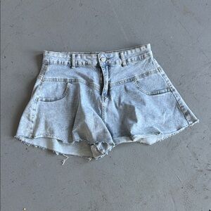 SHEIN Light Wash Denim Jean Shorts